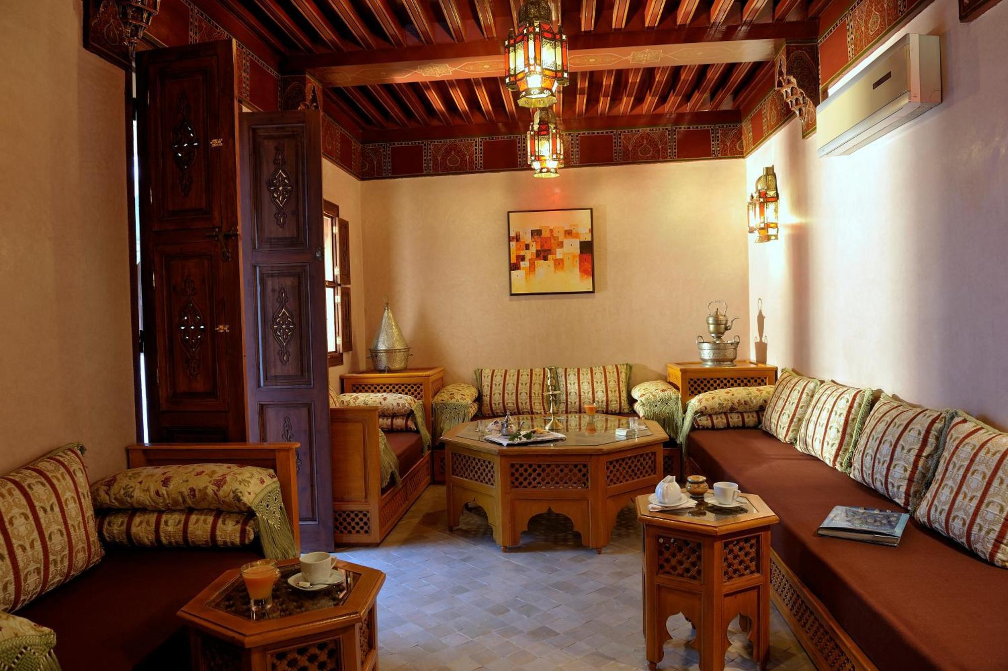 Riad Le Jardin D'Abdou مراكش المظهر الخارجي الصورة A Moroccan living room